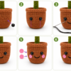 Pot Crochet Pattern PDF | Pull & Grow Amigurumi Plant | Beginner Friendly Crochet Plant Pattern