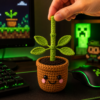 Pot Crochet Pattern PDF | Pull & Grow Amigurumi Plant | Beginner Friendly Crochet Plant Pattern