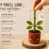 Pot Crochet Pattern PDF | Pull & Grow Amigurumi Plant | Beginner Friendly Crochet Plant Pattern