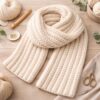 Chunky Ribbed Crochet Scarf Pattern | Easy Beginner BLO (PDF)