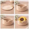 Sunflower Coaster Crochet Pattern PDF | Flower Coaster Set with Holder | Beginner Friendly  | Instant Download