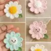 3D Daisy Keychain Crochet Pattern PDF | Easy Puff Stitch Flower Tutoria
