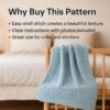 Easy Crochet Stitches for Blankets | Shell Stitch Baby Blanket Pattern PDF