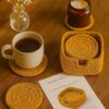 Easy Crochet Coaster Pattern with Holder PDF | Cozy Flower Coaster Set