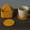 Easy Crochet Coaster Pattern with Holder PDF | Cozy Flower Coaster Set