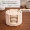 2 in 1 Crochet Pattern Bundle | Cozy Basket + Minimal Coaster Holder
