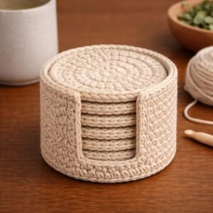 Modern Coaster Holder Crochet Pattern PDF | Easy Beginner Coasters Modern Coaster Holder Crochet Pattern PDF | Easy Beginner Coasters