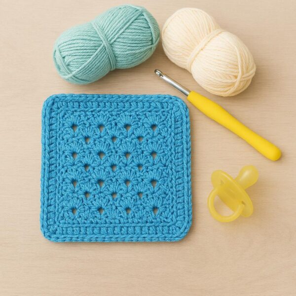 Shell Stitch Baby Blanket Crochet Pattern PDF | Easy Crochet  | Beginner | Instant Download