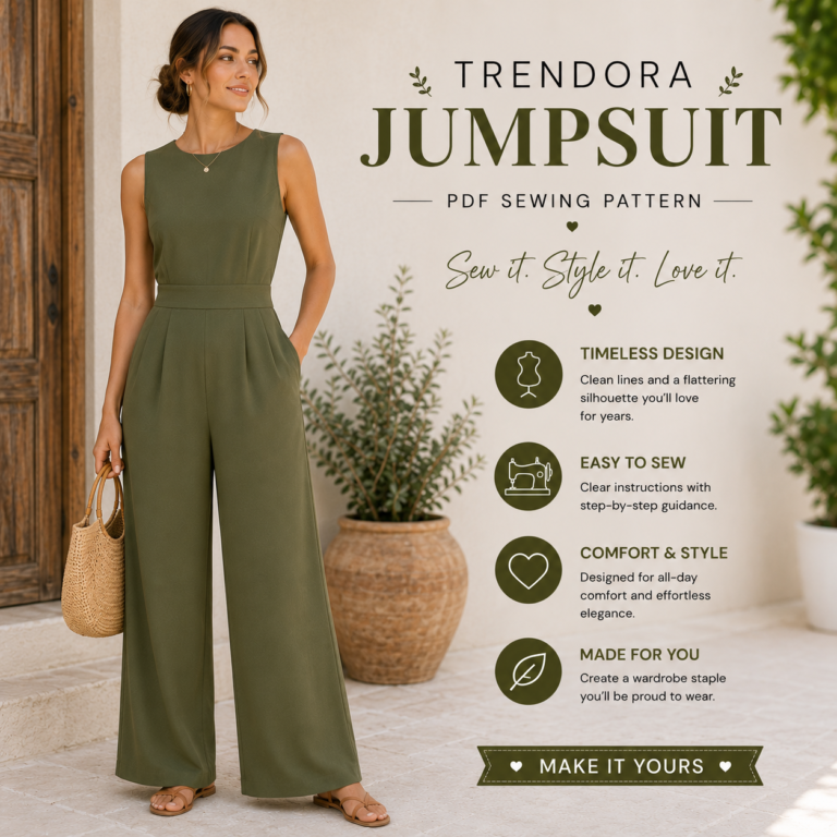 Trendora Jumpsuit Sewing Pattern