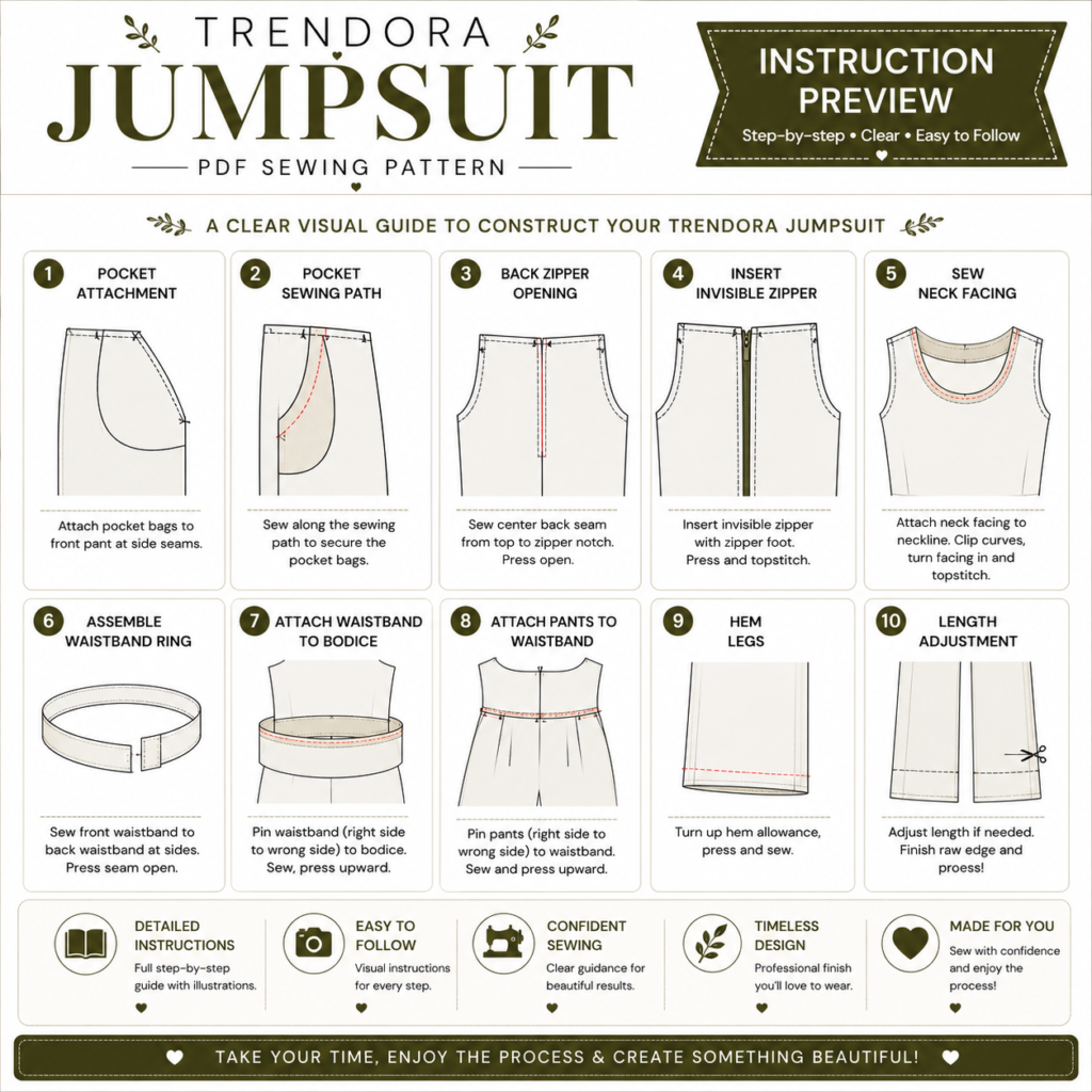 Trendora Jumpsuit Sewing Pattern