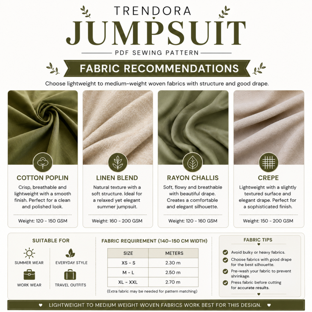 Trendora Jumpsuit Sewing Pattern