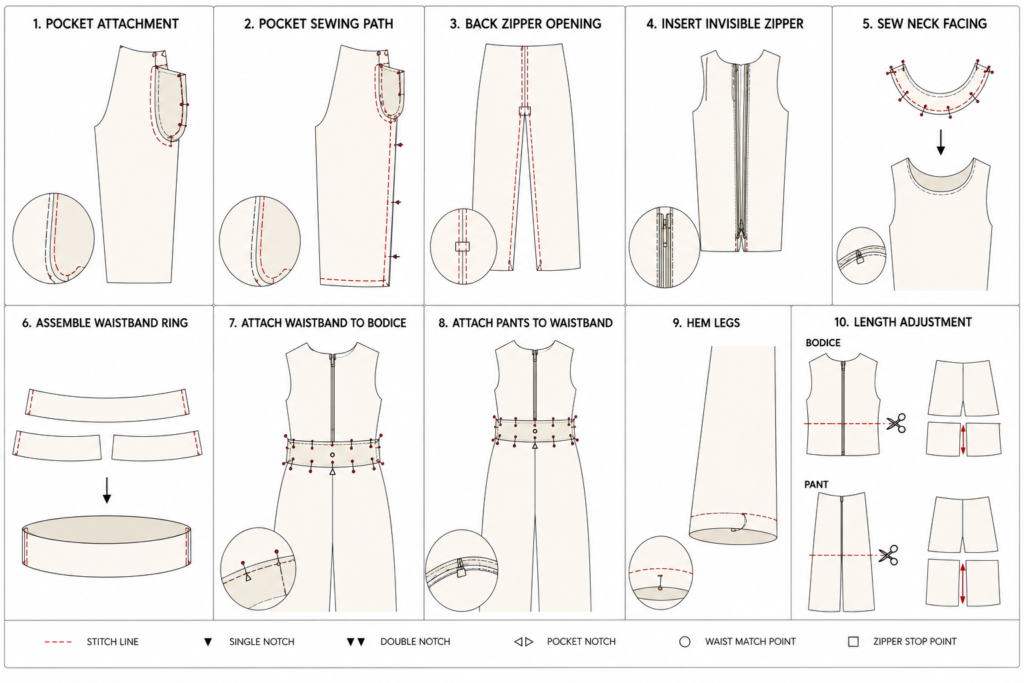Trendora Jumpsuit Sewing Pattern