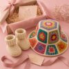 imageye___-_imgi_75_il_1588xN.8147895441_sa08 Granny Square Crochet Pattern Bundle PDF | Bucket Hat and Baby Booties Pattern | Instant Download Crochet Tutorial