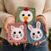 Adorable Animal Crochet Pattern Bundle PDF | Ultimate Chicken Cat Bunny Granny Square Tutorial