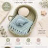 Crochet Baby Bed Pattern PDF | Princess Nursery Decor | Pillow & Blanket Set | Instant Download