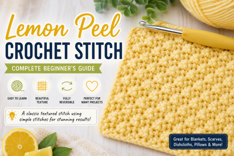 Lemon Peel Crochet Stitch: Beginner's Guide