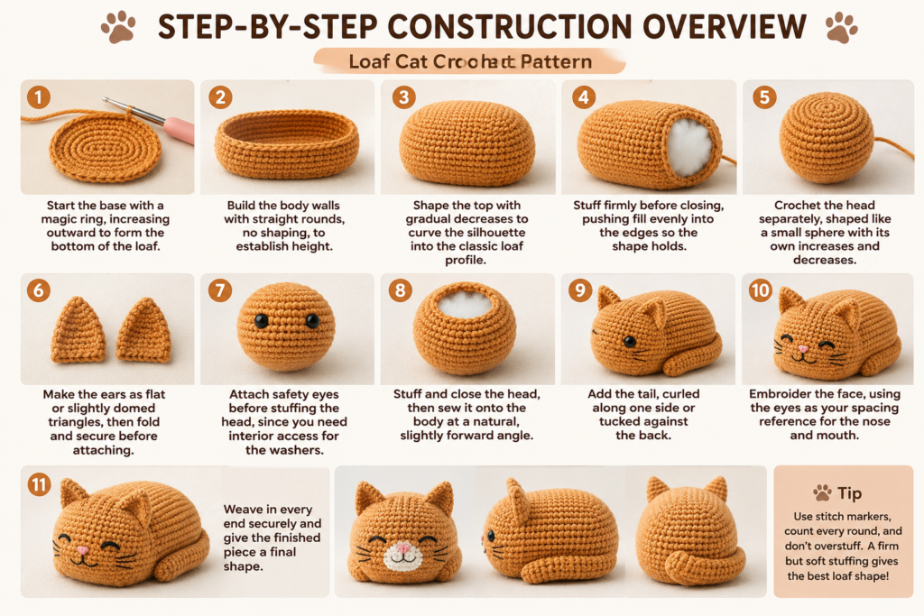Loaf Cat Crochet Pattern