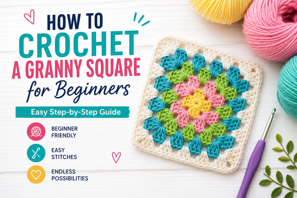 How to Crochet a Granny Square for Beginners (Easy Step-by-Step Guide)