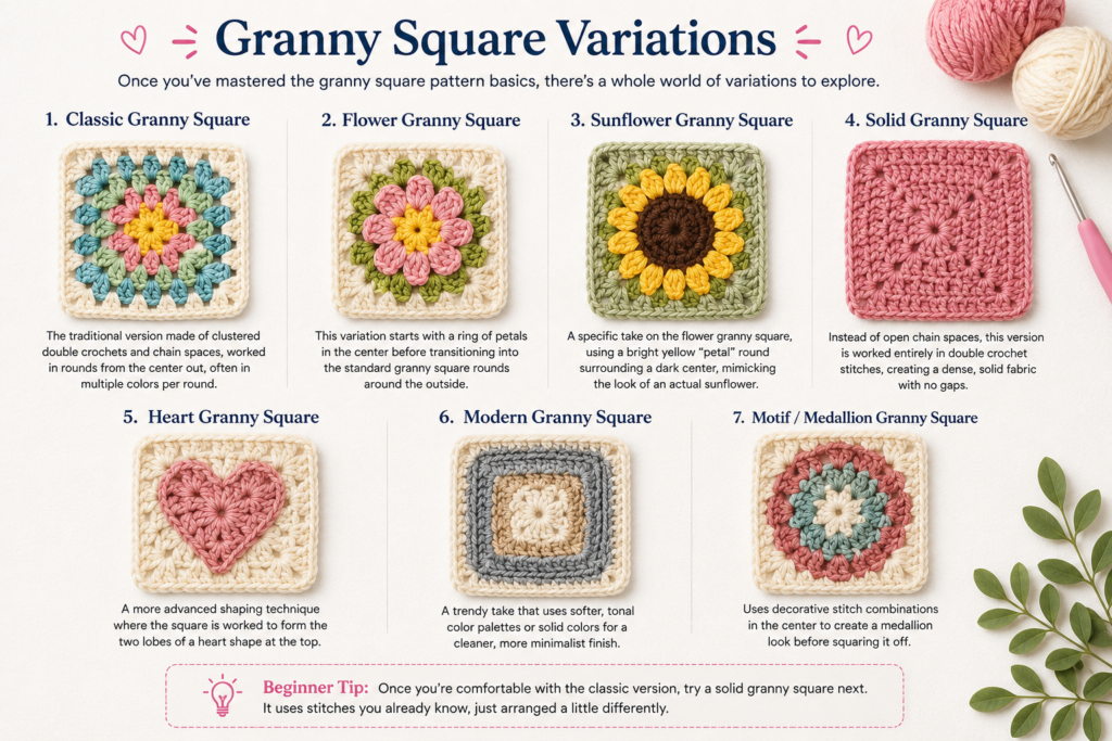 How to Crochet a Granny Square for Beginners (Easy Step-by-Step Guide)