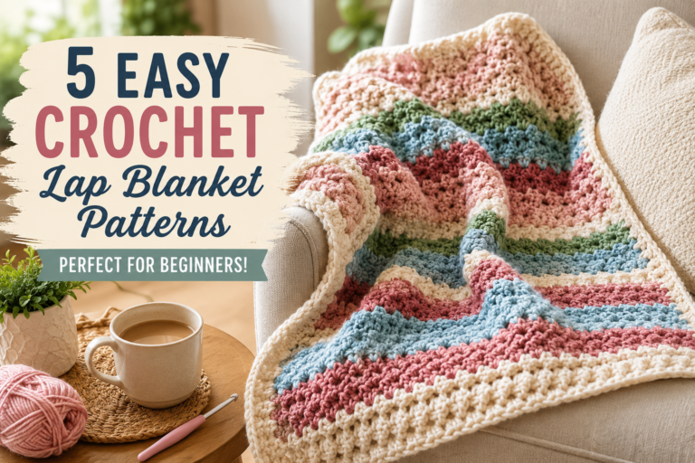 5 easy crochet lap blanket patterns for beginners