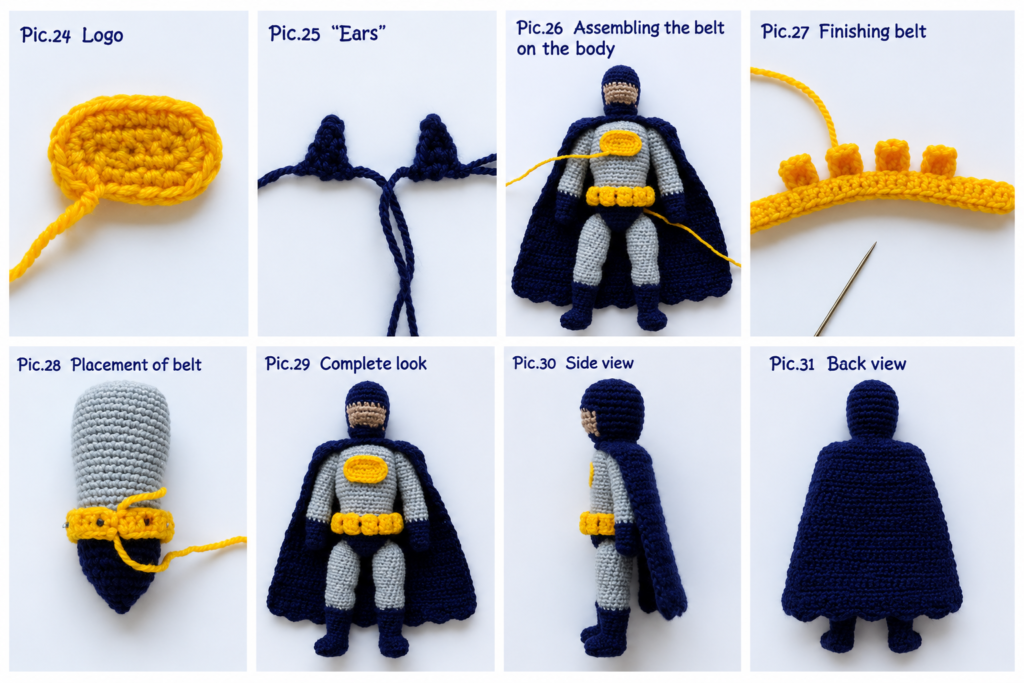 Crochet Batman Amigurumi Pattern