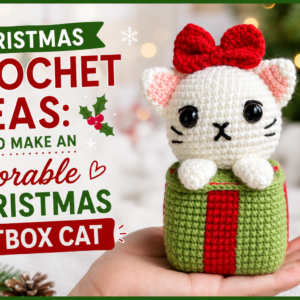 Christmas Giftbox Cat Crochet Pattern Christmas Giftbox Cat Crochet Pattern