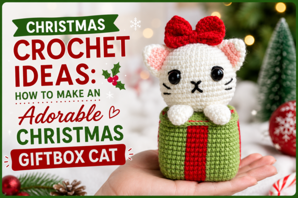 Christmas Giftbox Cat Crochet Pattern Christmas Giftbox Cat Crochet Pattern