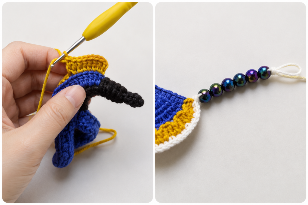 Crochet wind spinner pattern foundation chain
