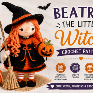 Halloween Crochet Patterns: Beatrix the Little Witch Halloween Crochet Patterns: Beatrix the Little Witch