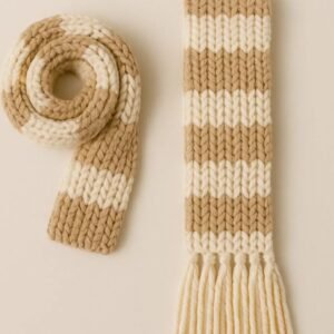 Chunky Knit Scarf Pattern, Beginner Garter Stitch, Super Bulky Yarn (PDF Download)