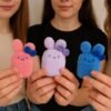 Crochet Bunny AirPods Case: Handmade Milk Cotton Plush Pouch