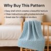 Easy Baby Blanket Crochet Pattern PDF, Shell Stitch Beginner Friendly Tutorial, Quick Digital Download