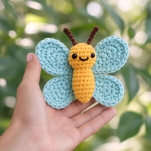 Butterfly Crochet PDF Pattern | Amigurumi DIY Small Toy & Ornament Download