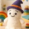 il_fullxfull.7123054024_n4xq.jpg Beginner Crochet Ghost Pattern, Amigurumi Plush PDF, Halloween Witch Hat (Digital Download)