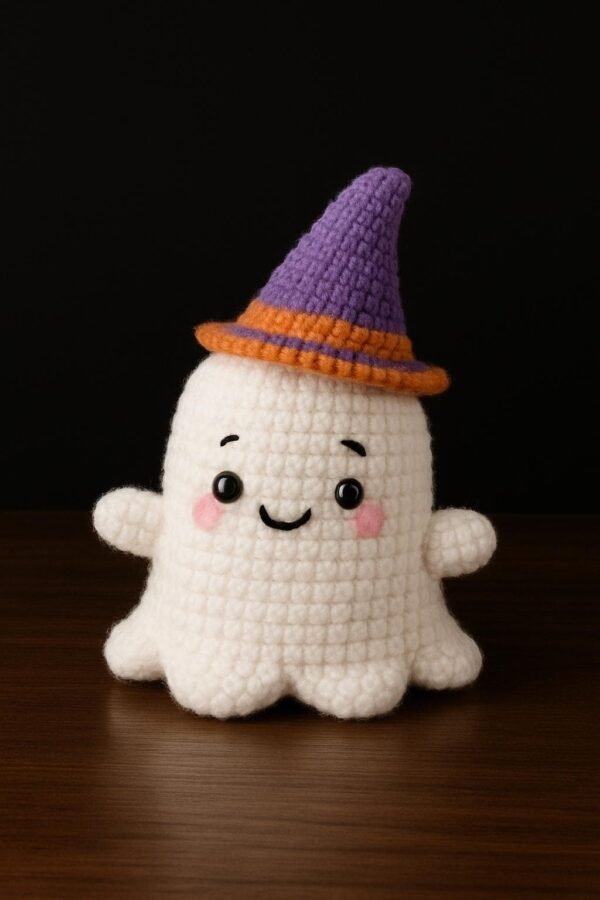 il_fullxfull.7123086538_gnzu.jpg Beginner Crochet Ghost Pattern, Amigurumi Plush PDF, Halloween Witch Hat (Digital Download)