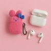 Crochet Bunny AirPods Case: Handmade Milk Cotton Plush Pouch