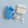 Crochet Bunny AirPods Case: Handmade Milk Cotton Plush Pouch