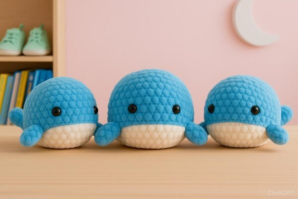 il_fullxfull.7134574851_fqyx.jpg Whale Crochet Pattern PDF | Beginner Friendly No-Sew Amigurumi Plush DIY