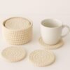 il_fullxfull.7150342490_lghc.jpg Crochet Coaster Pattern with Holder: Easy Round Coasters (PDF Pattern)