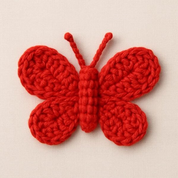 Crochet Butterfly Pattern: Easy Amigurumi Appliqué (PDF Download)