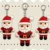 Santa Claus Amigurumi Crochet Keychain Pattern PDF | Beginner Digital File