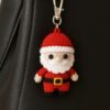 Santa Claus Amigurumi Crochet Keychain Pattern PDF | Beginner Digital File