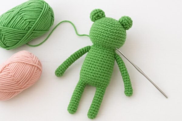 il_fullxfull.7152369838_hiqo.jpg Crochet Frog Doll Pattern | Amigurumi in Dress PDF Tutorial Digital Download