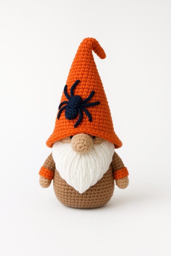 Halloween Gnome Crochet Pattern, Spooky Amigurumi PDF (Digital Download)