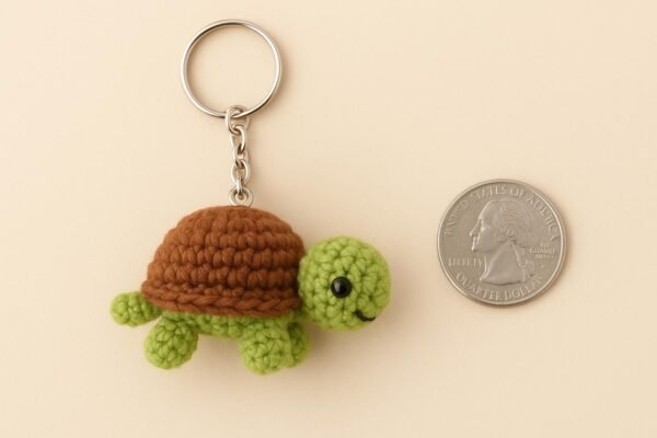 Turtle Crochet Pattern PDF | Beginner-Friendly Amigurumi Keychain DIY