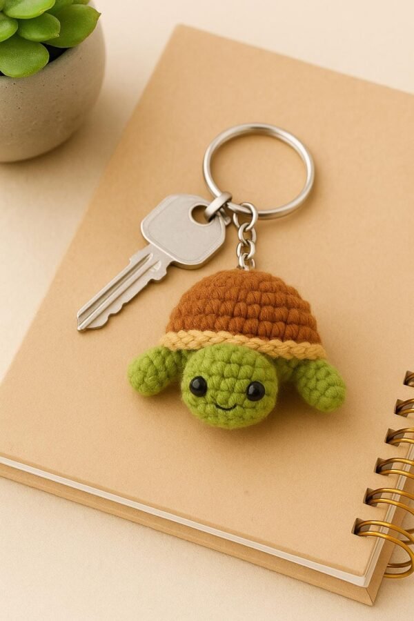 Turtle Crochet Pattern PDF | Beginner-Friendly Amigurumi Keychain DIY