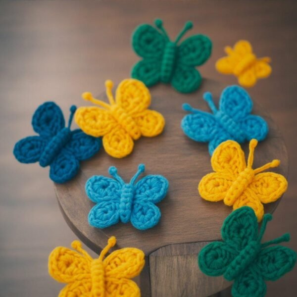 Crochet Butterfly Pattern: Easy Amigurumi Appliqué (PDF Download)