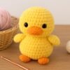 No-Sew Crochet Duck Plush Pattern, Chunky Chenille Amigurumi PDF Digital File, Farm Animal Toy,