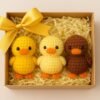 No-Sew Crochet Duck Plush Pattern, Chunky Chenille Amigurumi PDF Digital File, Farm Animal Toy,