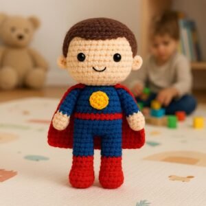 Superhero Doll Crochet Pattern | Amigurumi PDF Tutorial Instant Download